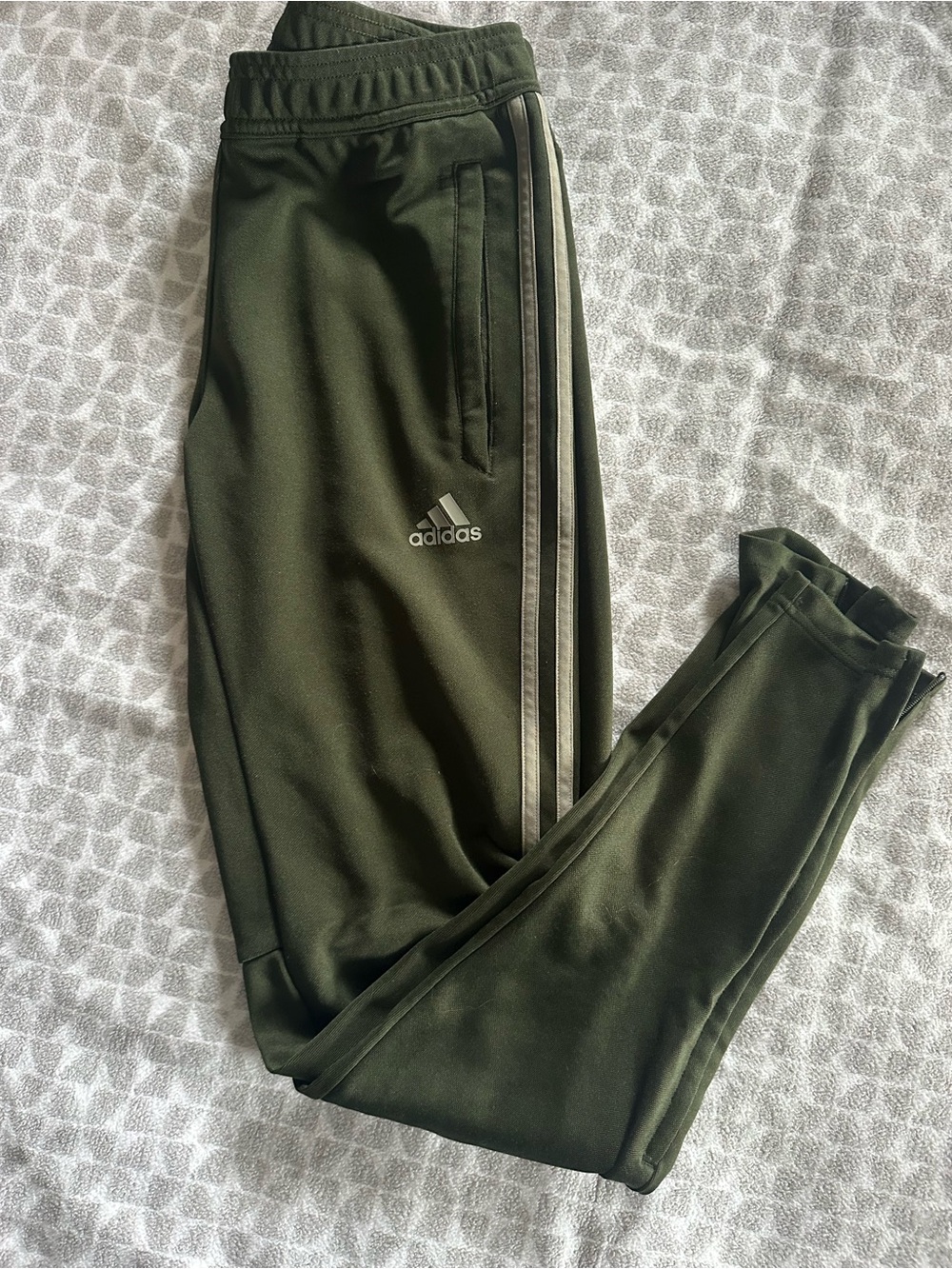 Adidas Olive Green Track Pants